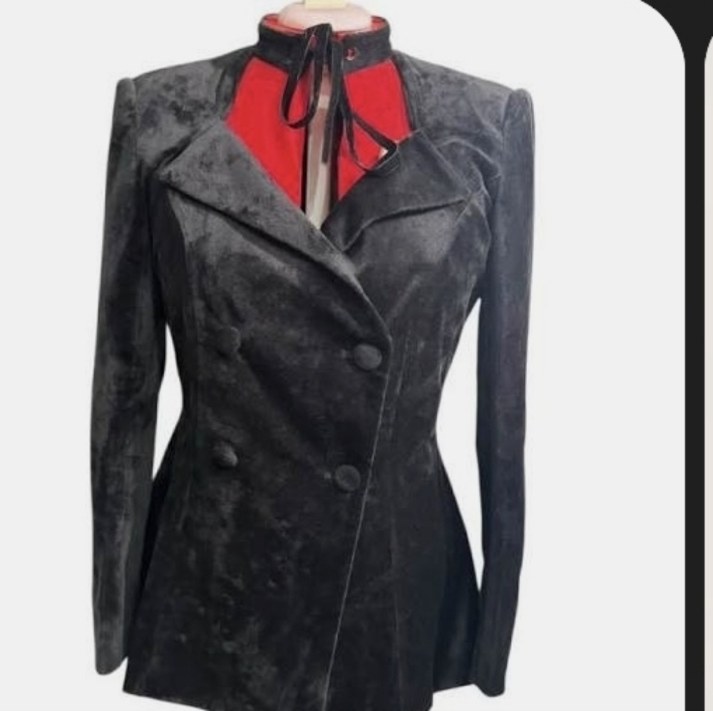 Blackmilk Velour Vamp Blazer Jacket 14aus Size